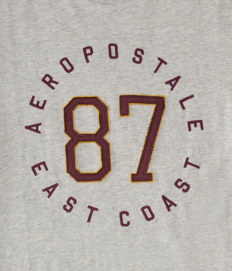 Aeropostale 87 Appliqué Graphic Tee