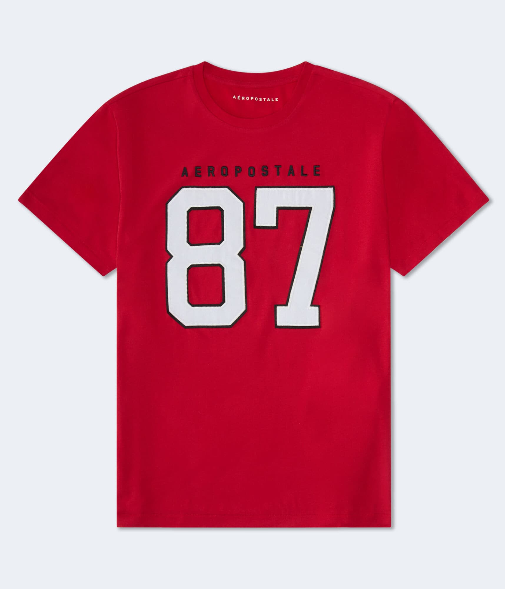 Aeropostale Large 87 Appliqué Graphic Tee