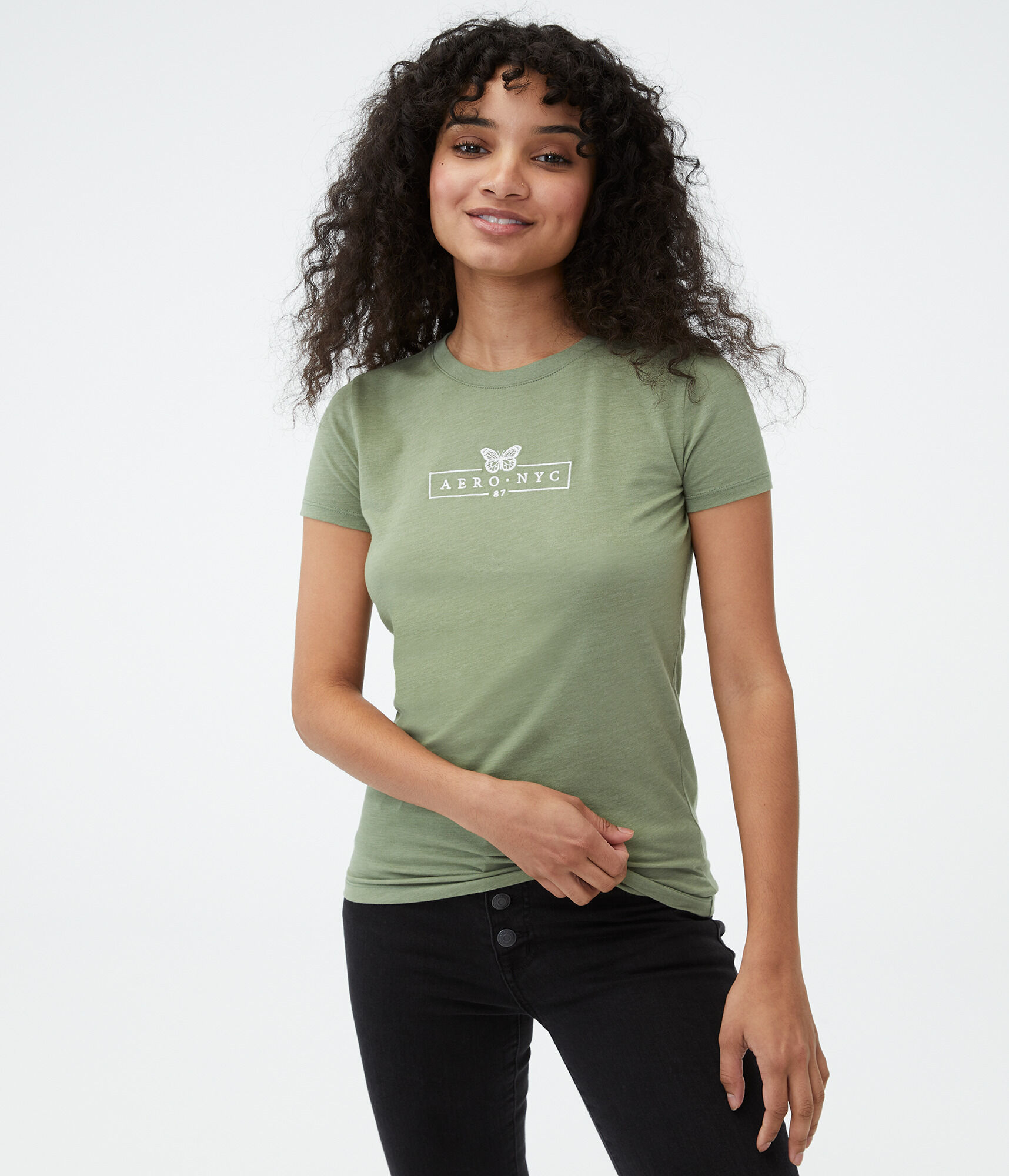 Aero NYC Butterfly Box Graphic Tee