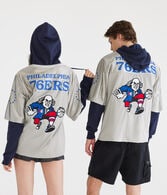 Philadelphia 76ers Layered Pullover Hoodie