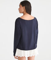 Long Sleeve Seriously Soft 87 Off-The-Shoulder Tee