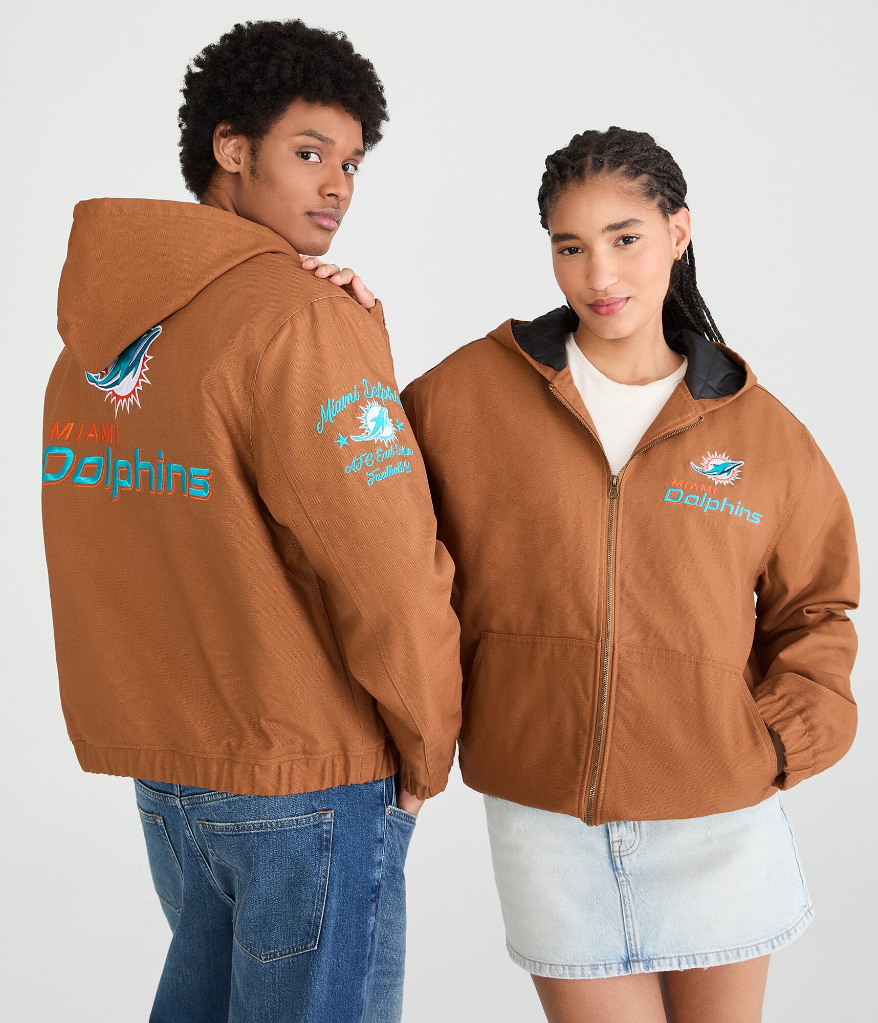 Miami Dolphins Hooded Workwear Jacket
