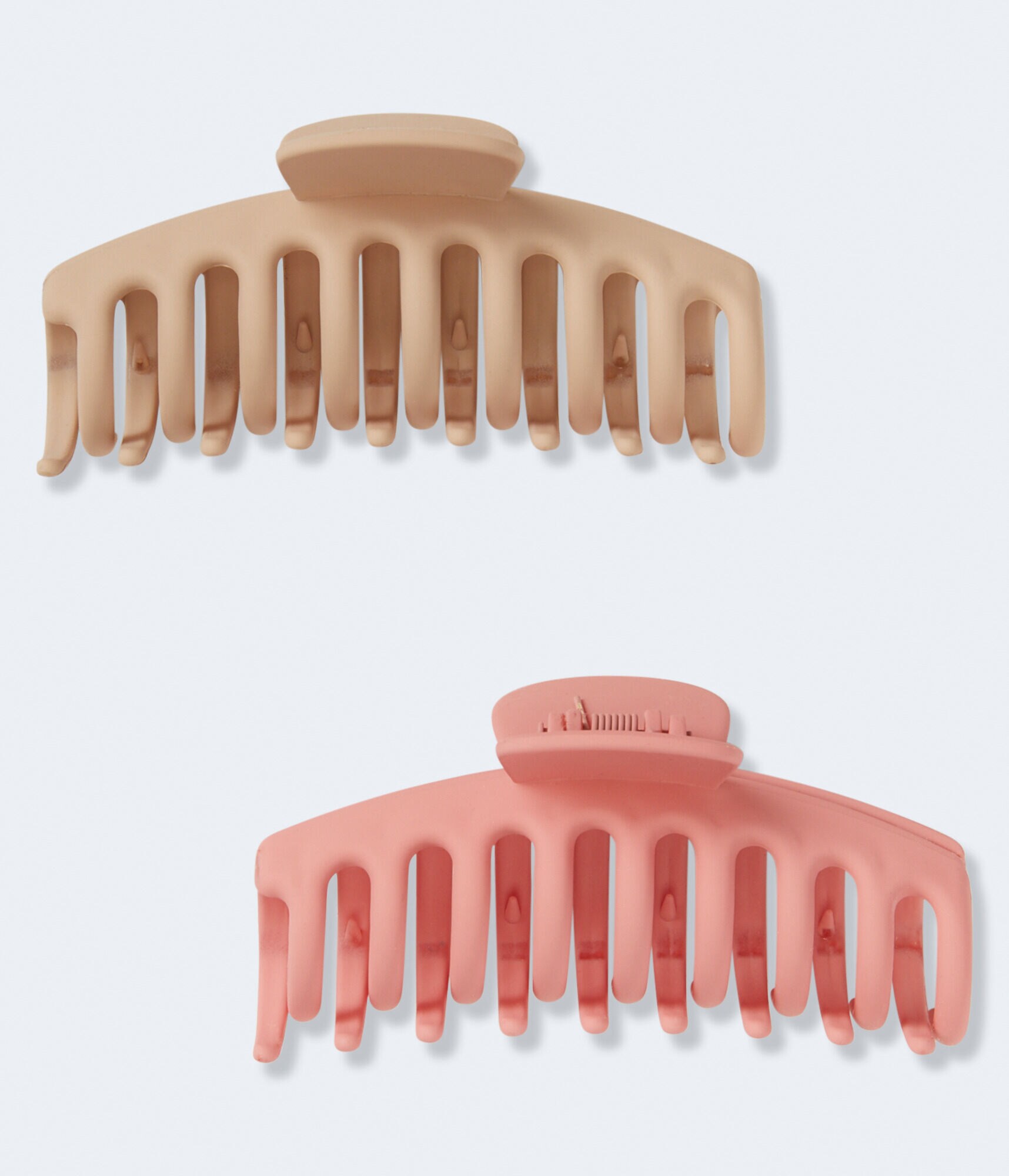 Matte Oval Claw Hair Clip 2-Pack