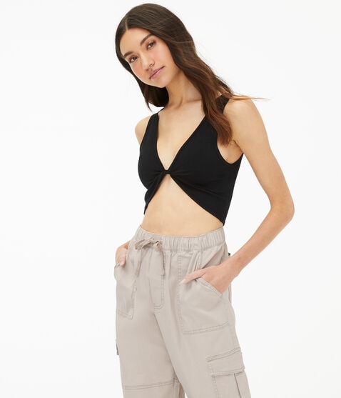 Reversible Seamless Twisted Cropped Tank Reversible Seamless Twisted Cropped Tank