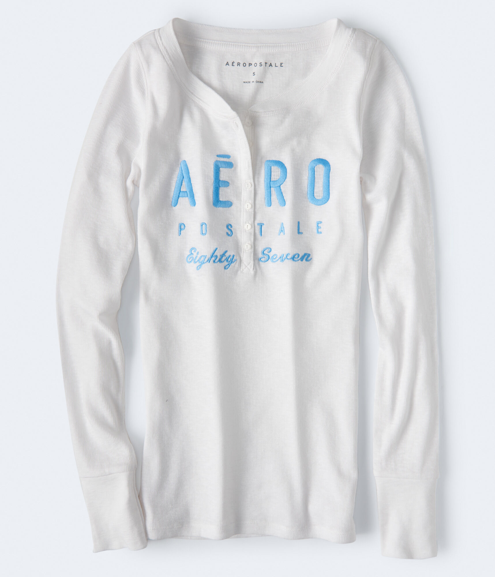 Long Sleeve Aero Eighty Seven Graphic Henley