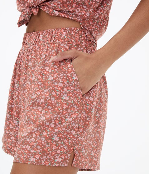 Floral High-Rise Shorts