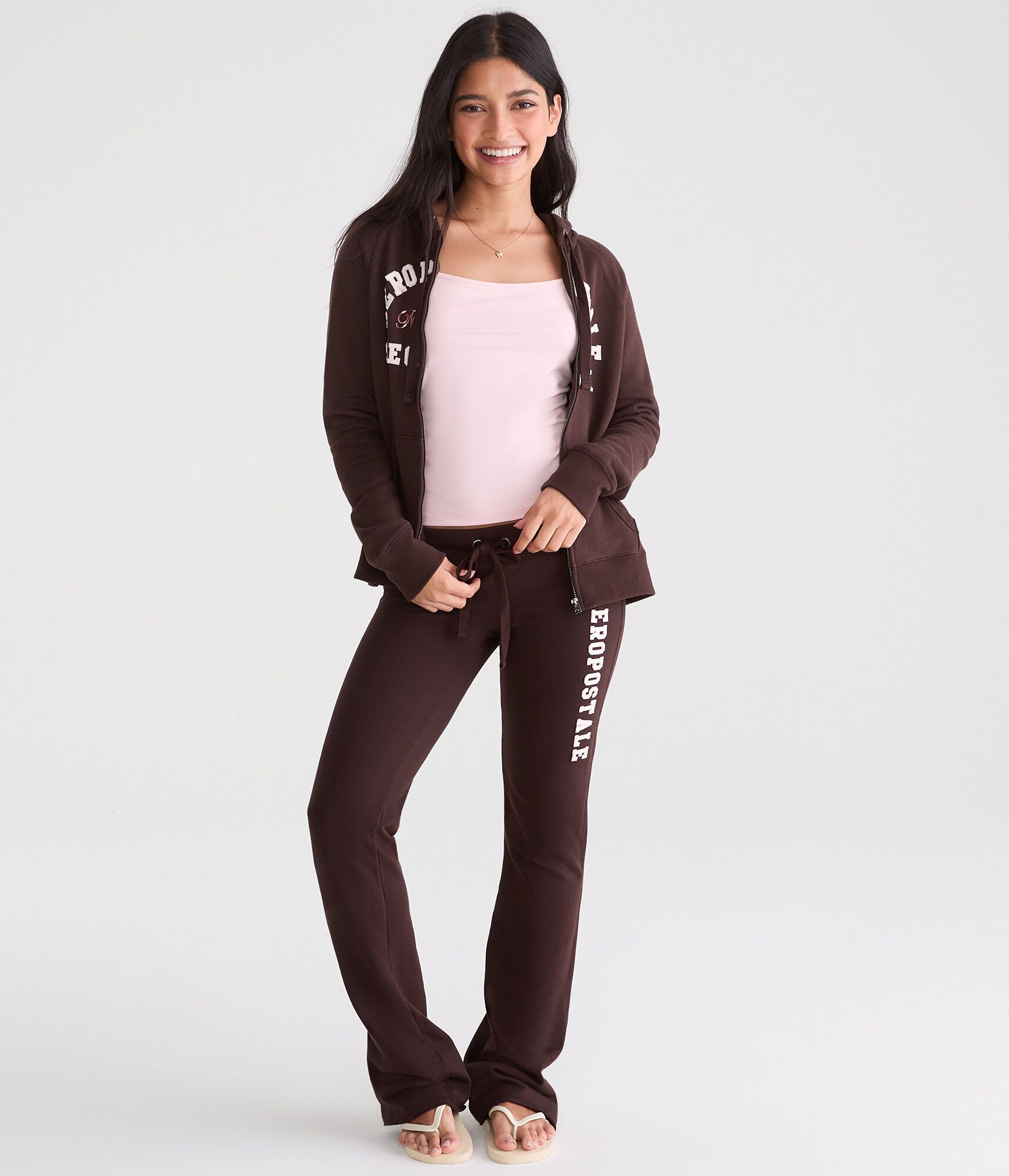 Aeropostale Logo Fit &amp; Flare Sweatpants