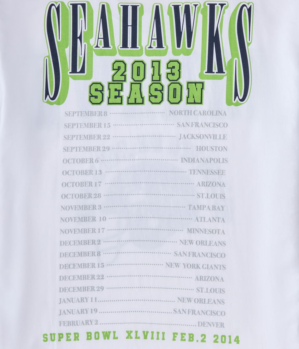 Seattle Seahawks Super Bowl Boxy Graphic Tee