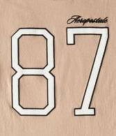 Aeropostale Large 87 Appliqué Graphic Tee