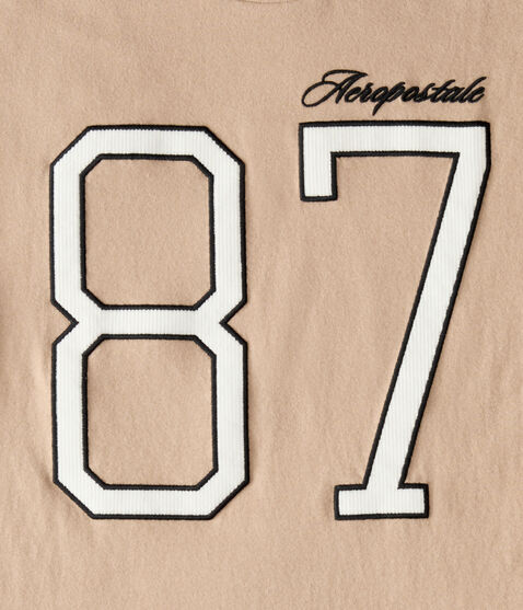 Aeropostale Large 87 Appliqué Graphic Tee