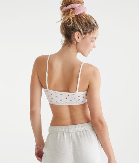 Printed Waffle Henley Bralette Printed Waffle Henley Bralette