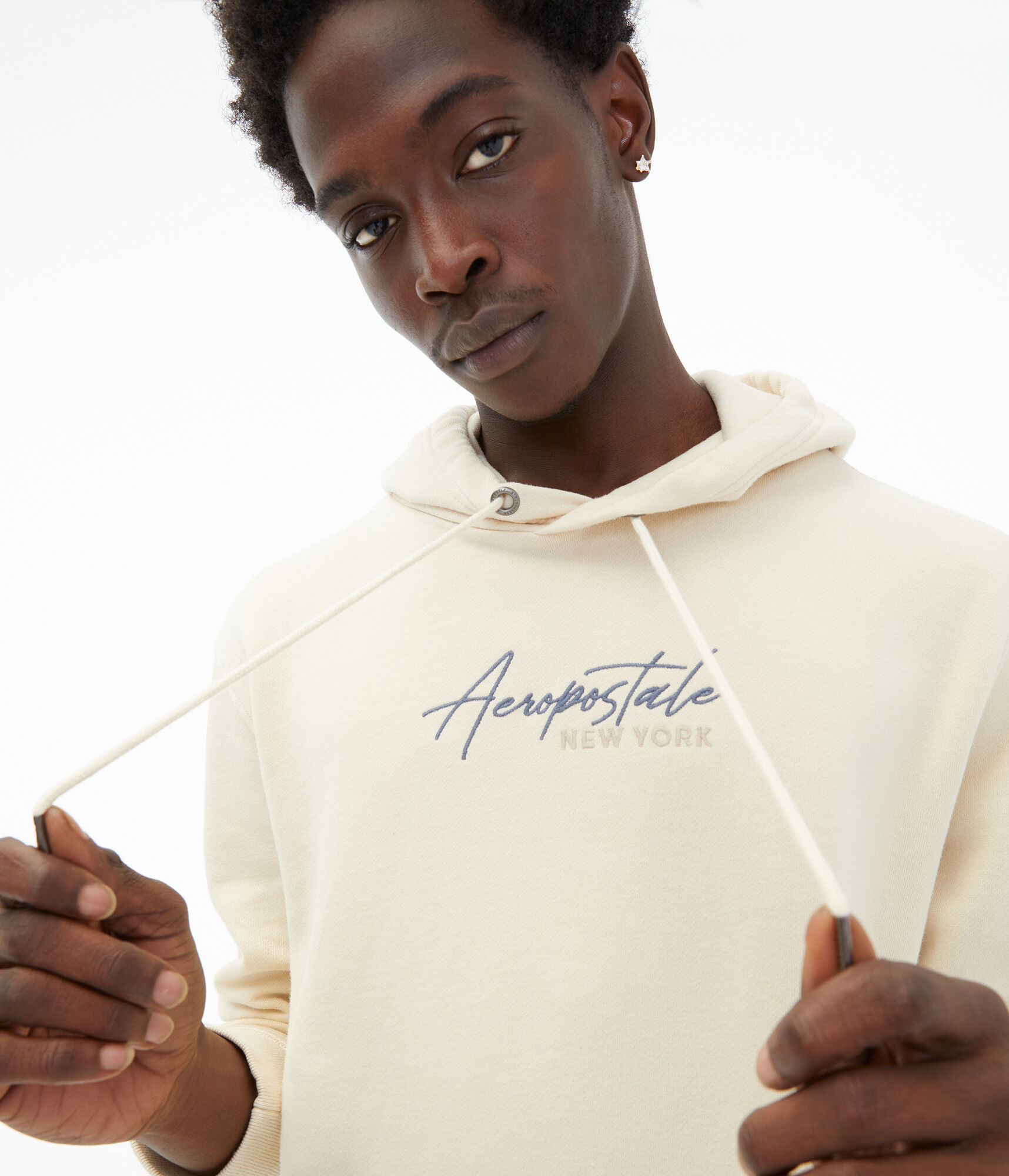 Aeropostale Script Logo Pullover Hoodie
