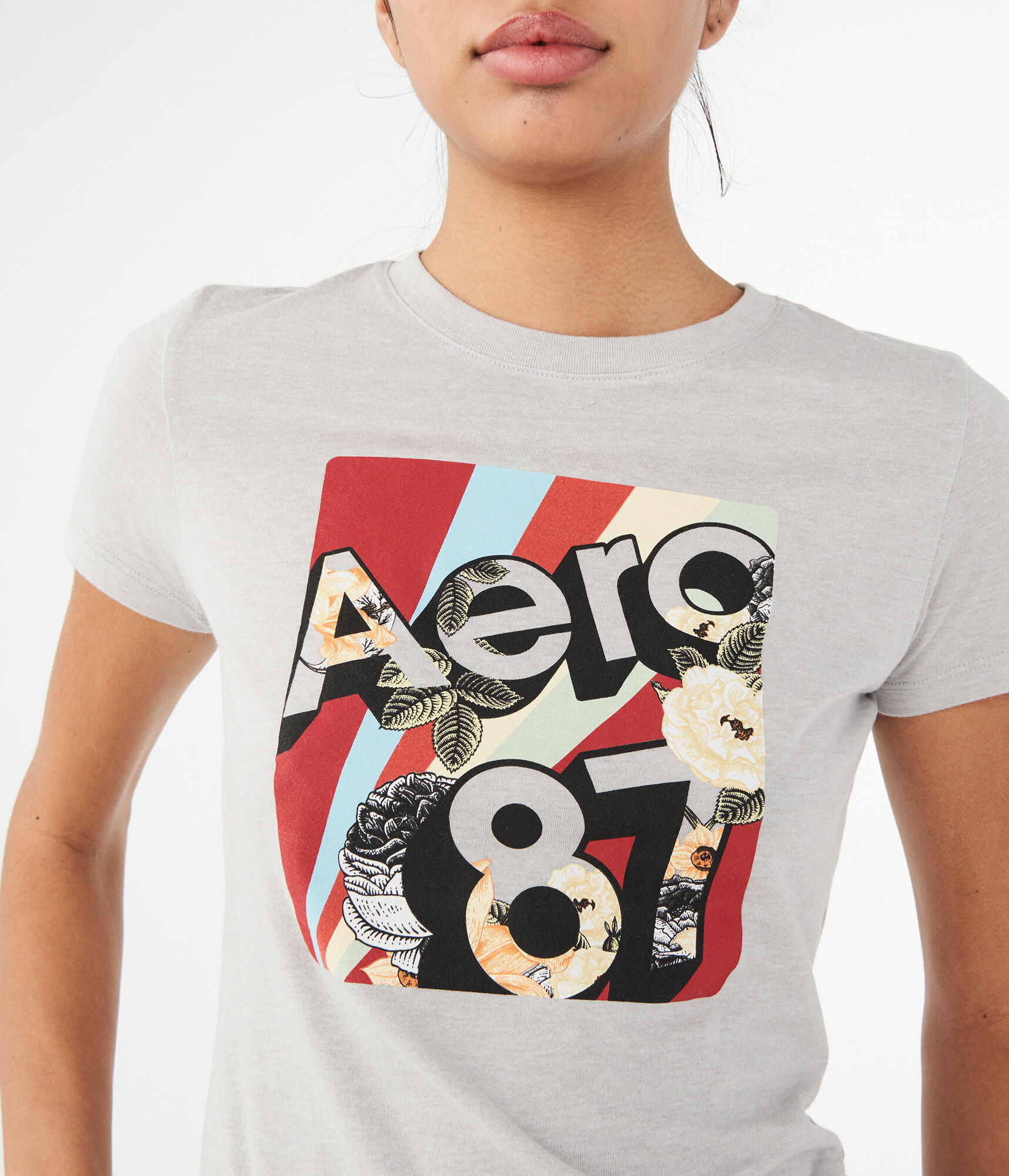 3D Aero 87 Floral Graphic Tee