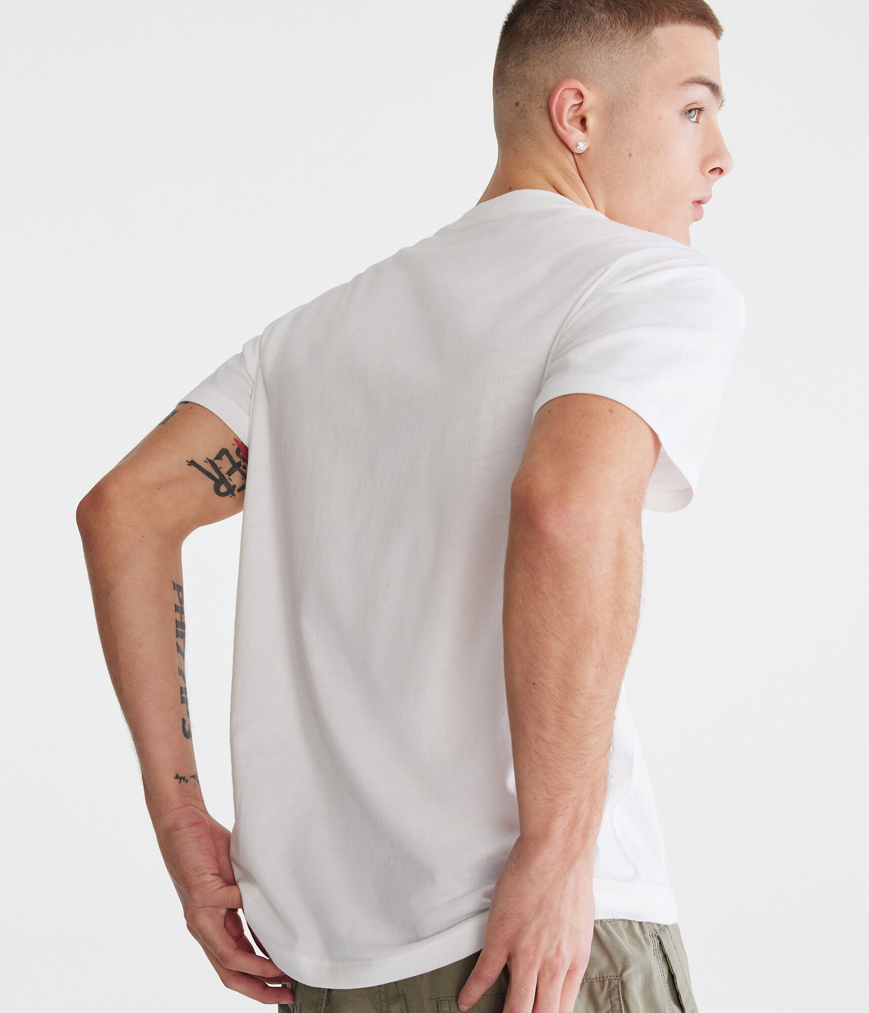 Aero NY Camo Box Logo Appliqu&eacute; Graphic Tee