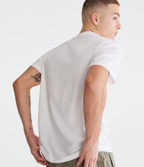 Aero NY Camo Box Logo Appliqué Graphic Tee Aero NY Camo Box Logo Appliqué Graphic Tee