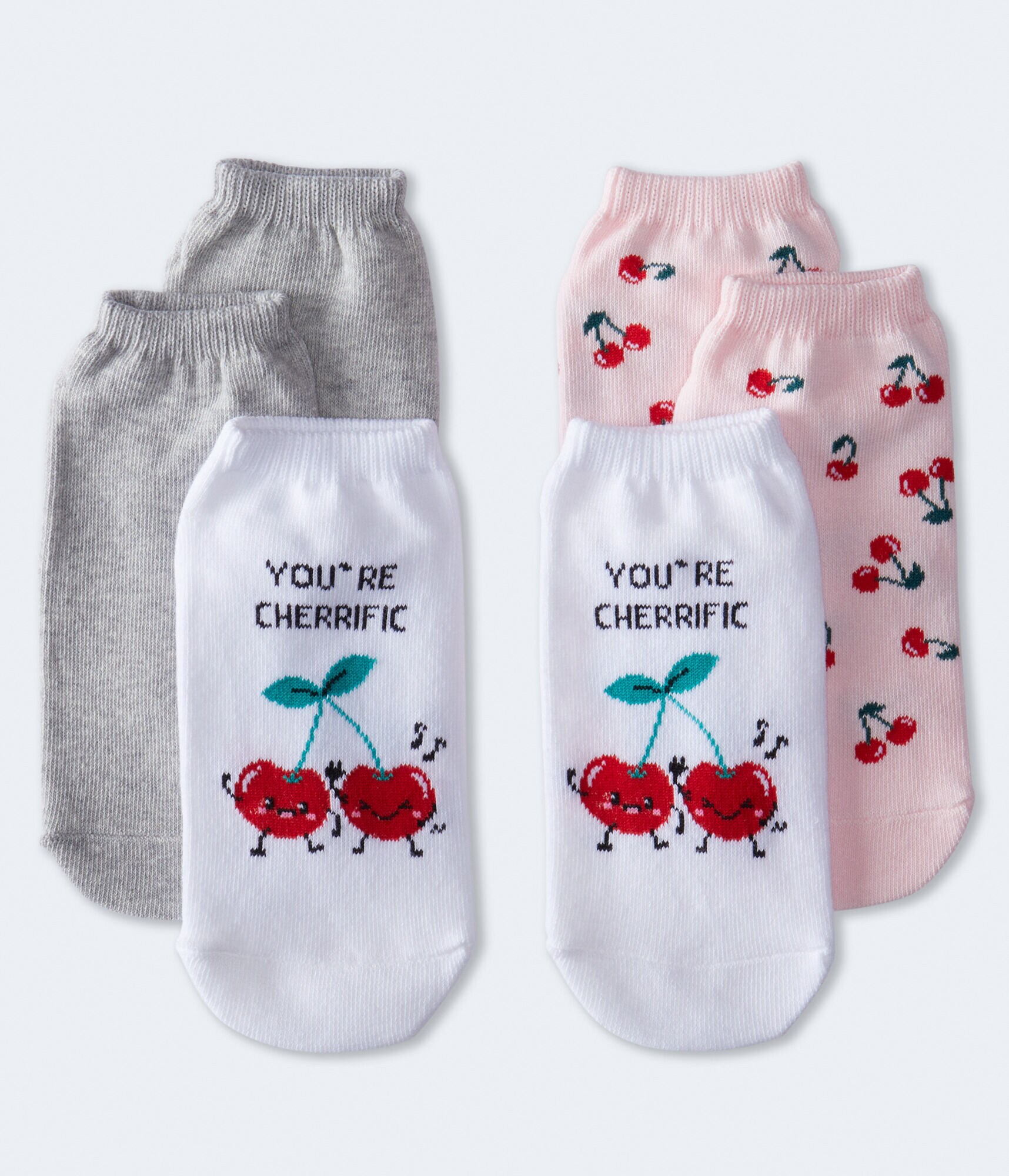 Cherry Ankle Sock 3-Pack