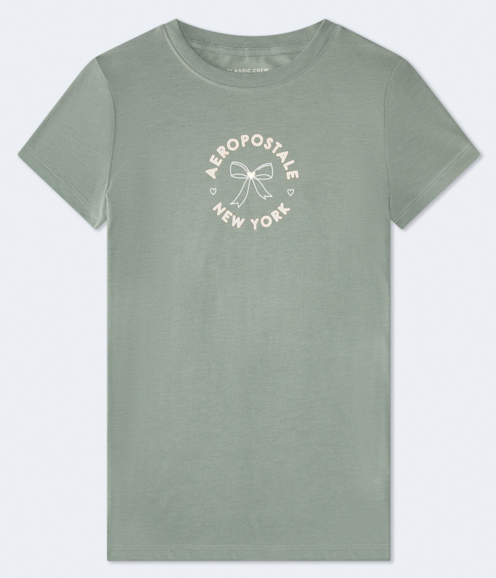 Aeropostale Circle Bow Foil Graphic Tee