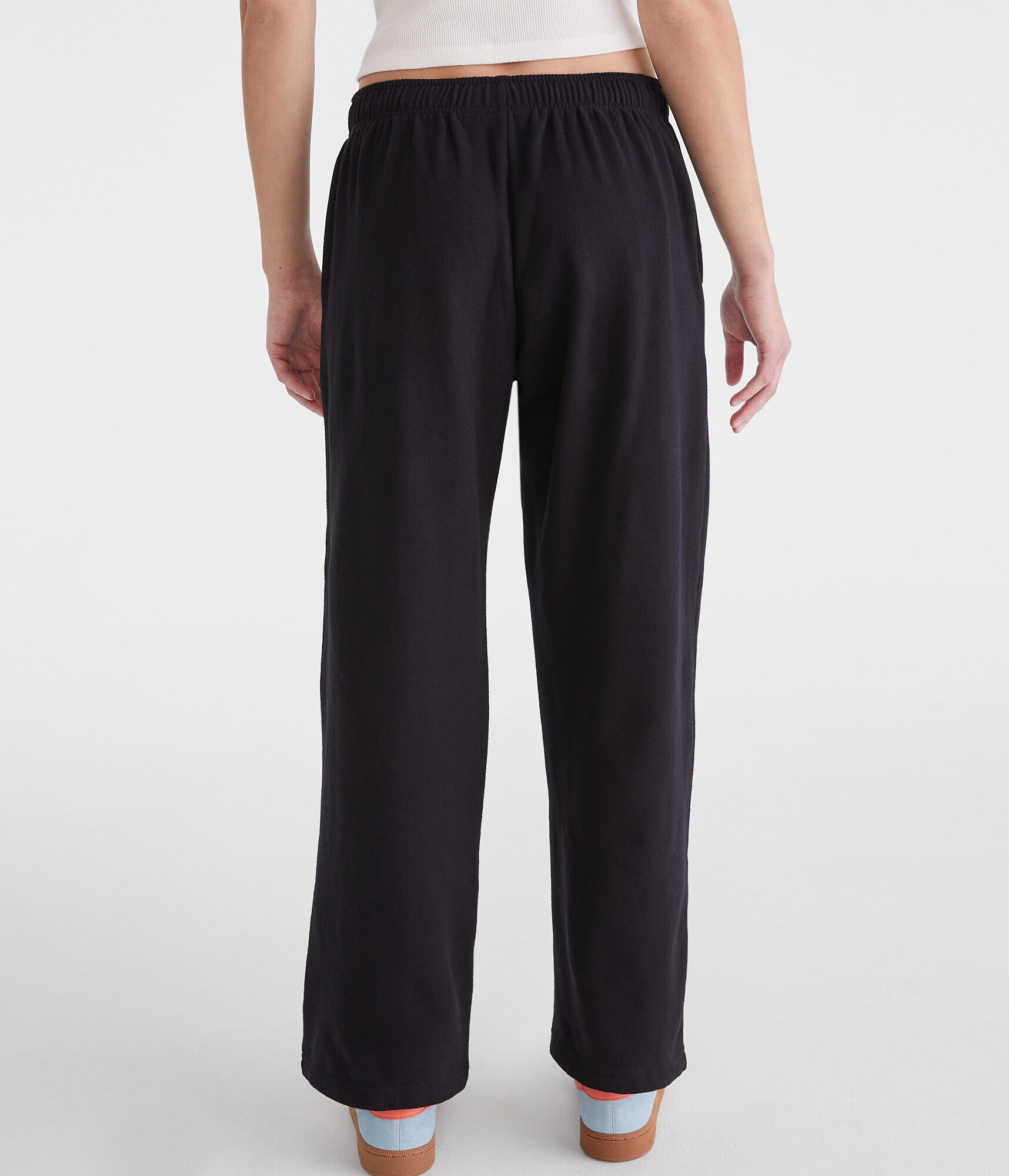 Mid-Rise Straight Leg Sweatpants