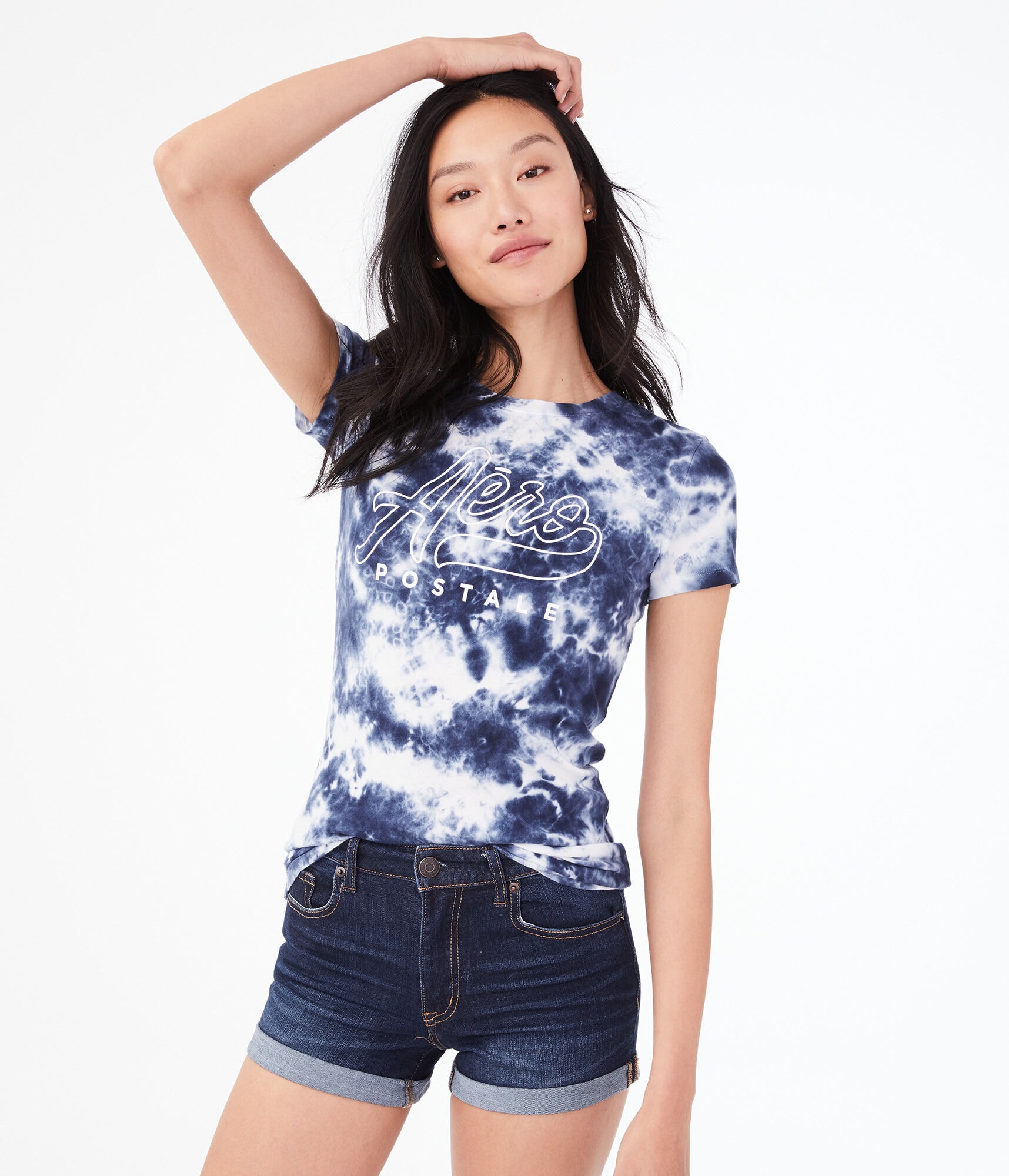 カットソー TYE DYE TRUE FALSE Aeropostale Tie-Dye Graphic Tee