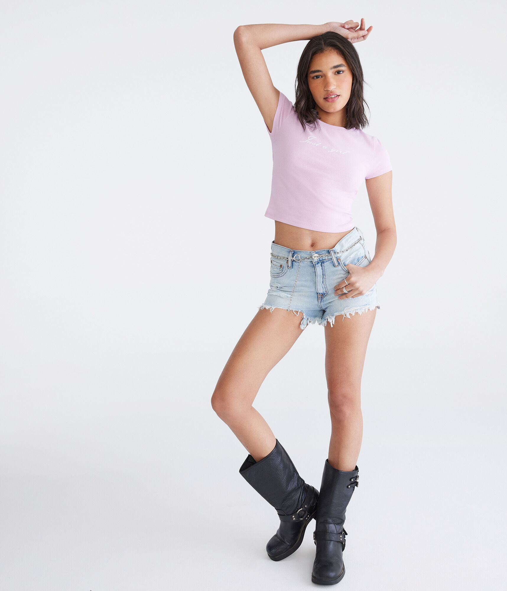 Seriously Soft Just A Girl Baby Tee