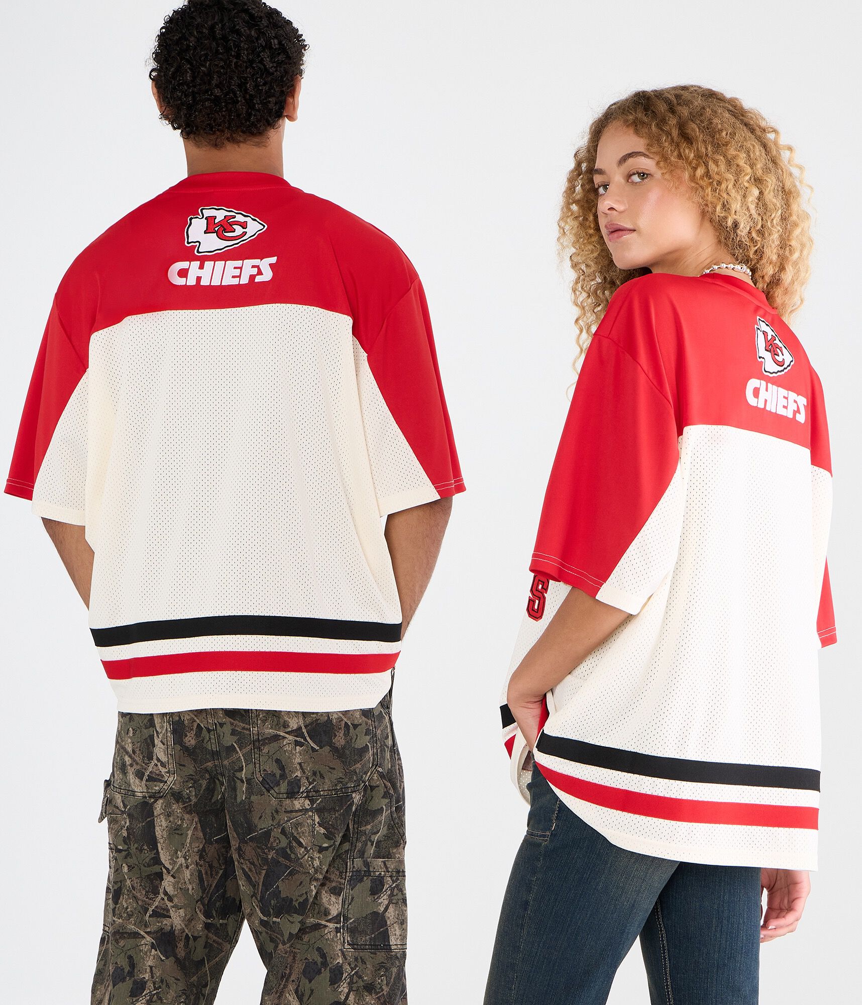 Kansas City Chiefs Colorblock Mesh Top