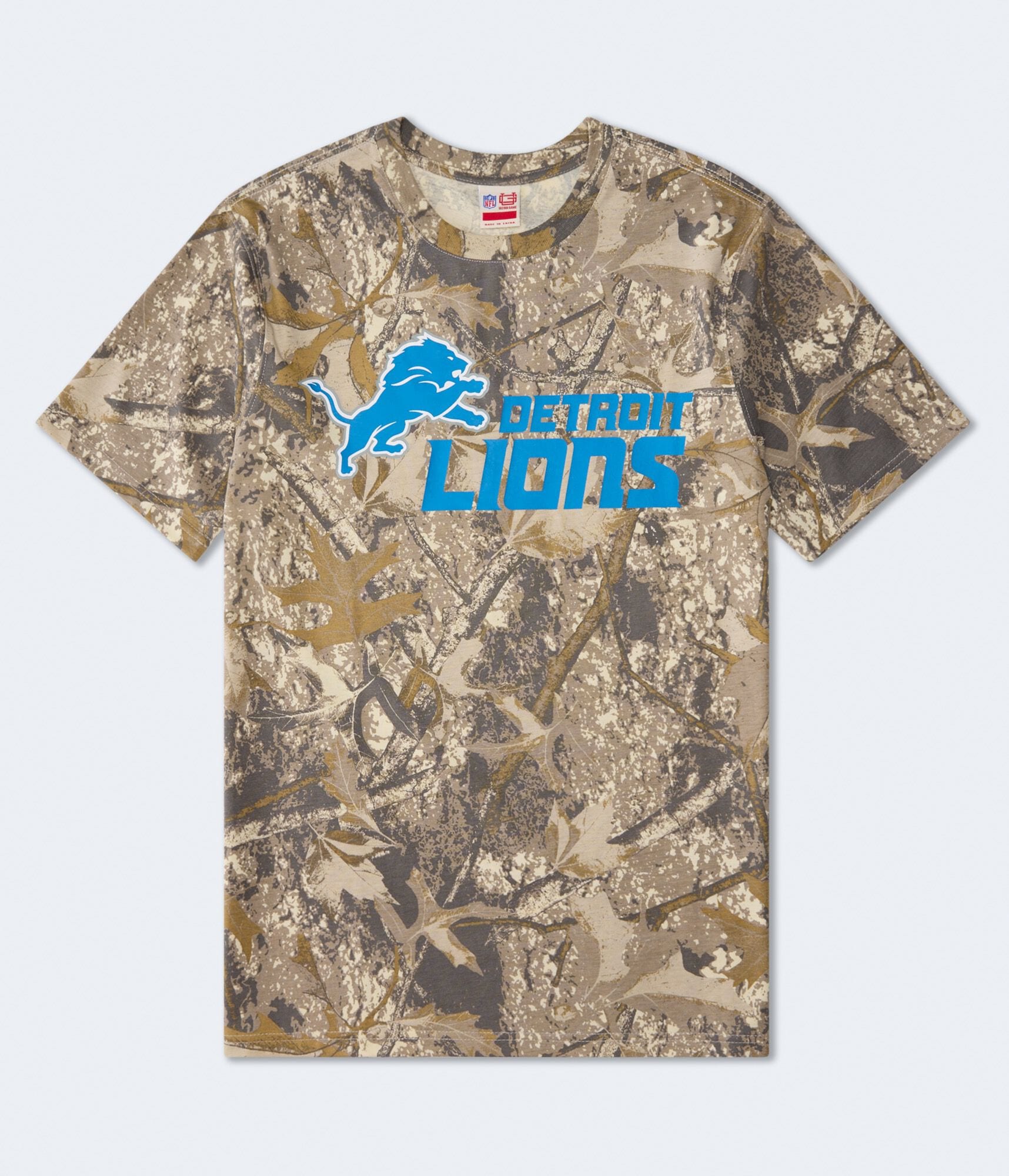 Detroit Lions Forest Camo Relaxed Graphic Tee