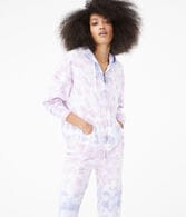 Tie-Dye Oversized Full-Zip Hoodie