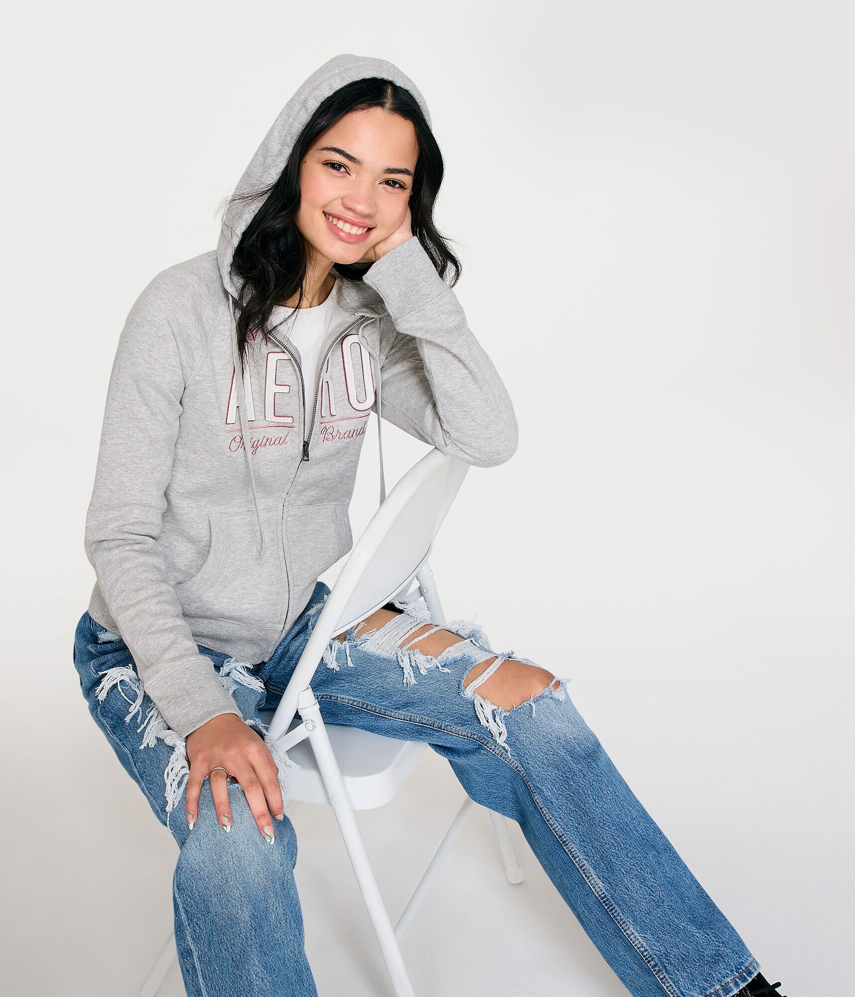 Aero Original Brand Full-Zip Hoodie