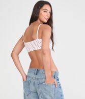 Tiny Hearts Waffle Henley Bralette