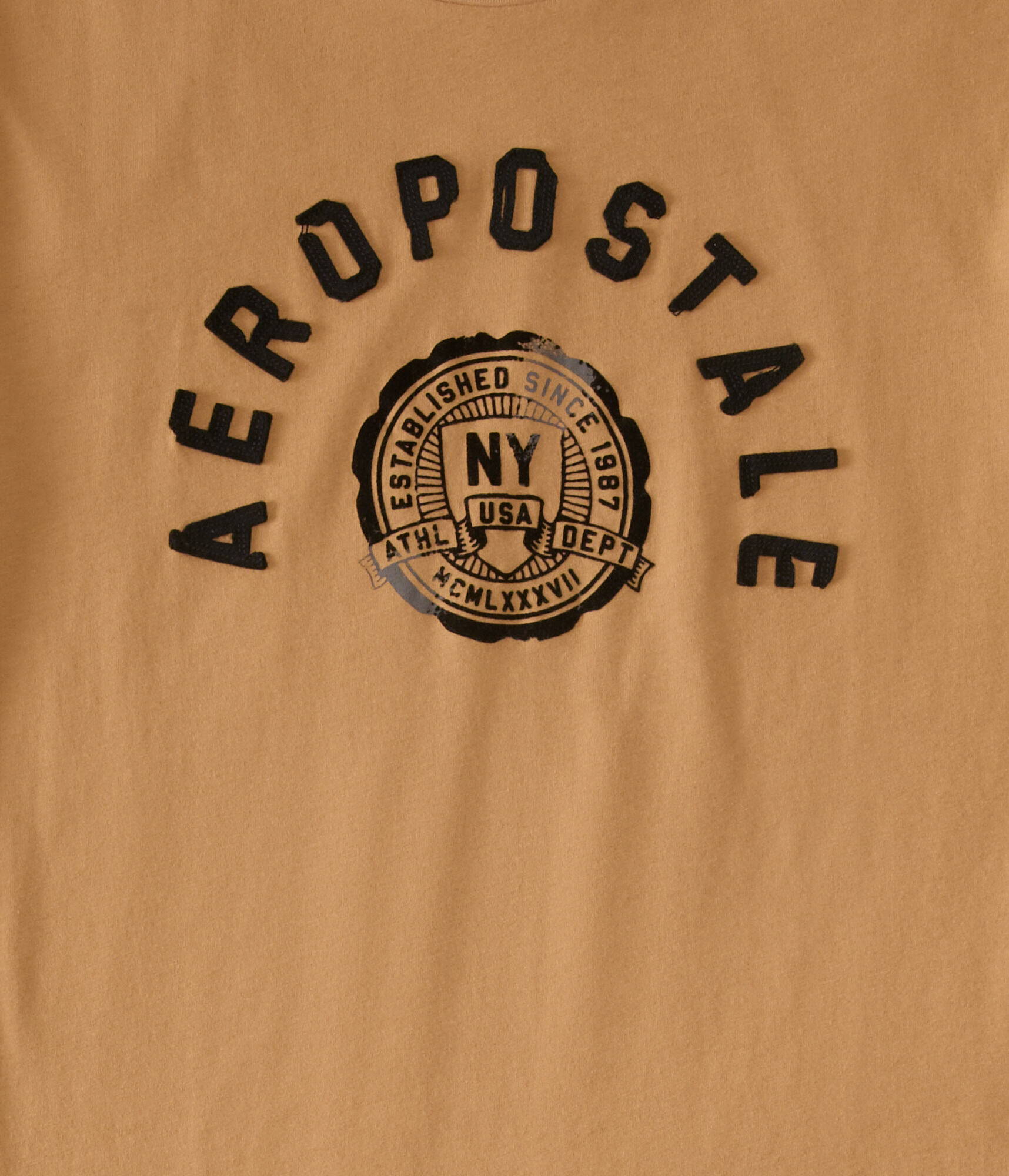 Aeropostale NY Shield Appliqu&eacute; Graphic Tee