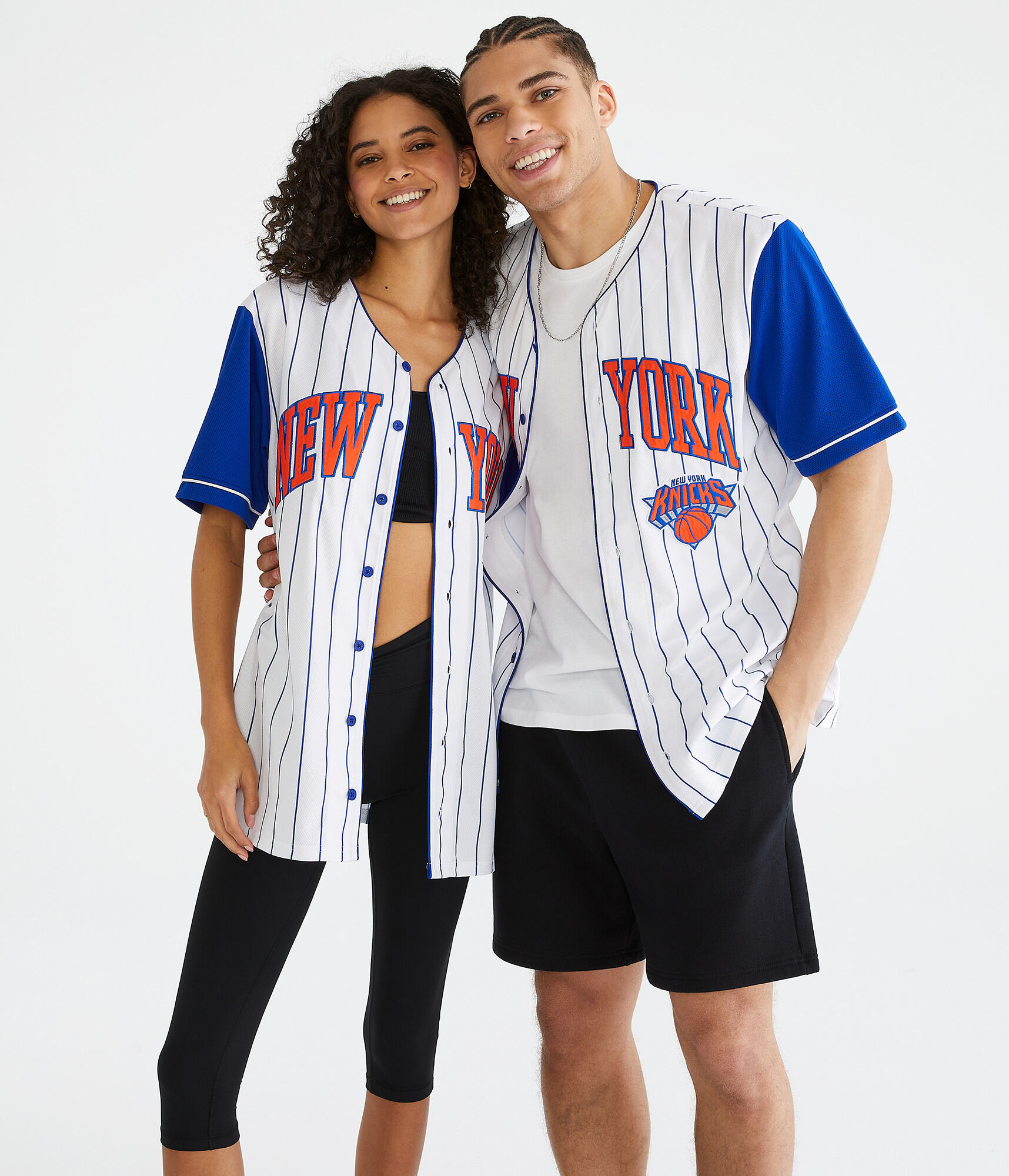 New York Knicks Pinstripe Top New York Knicks Pinstripe Top