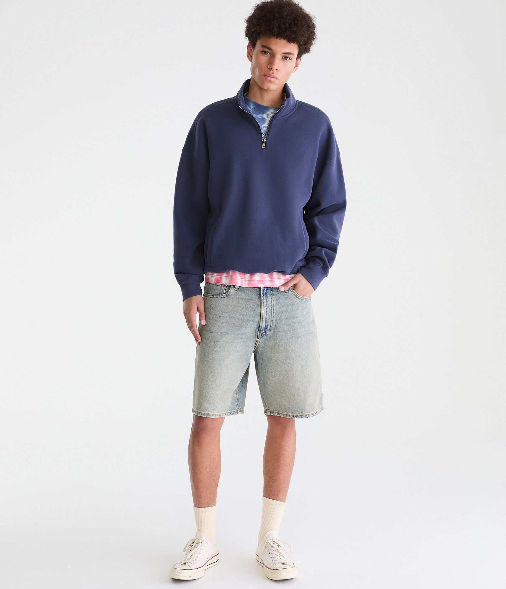 Cloud Soft Star Americana Quarter-Zip Sweatshirt