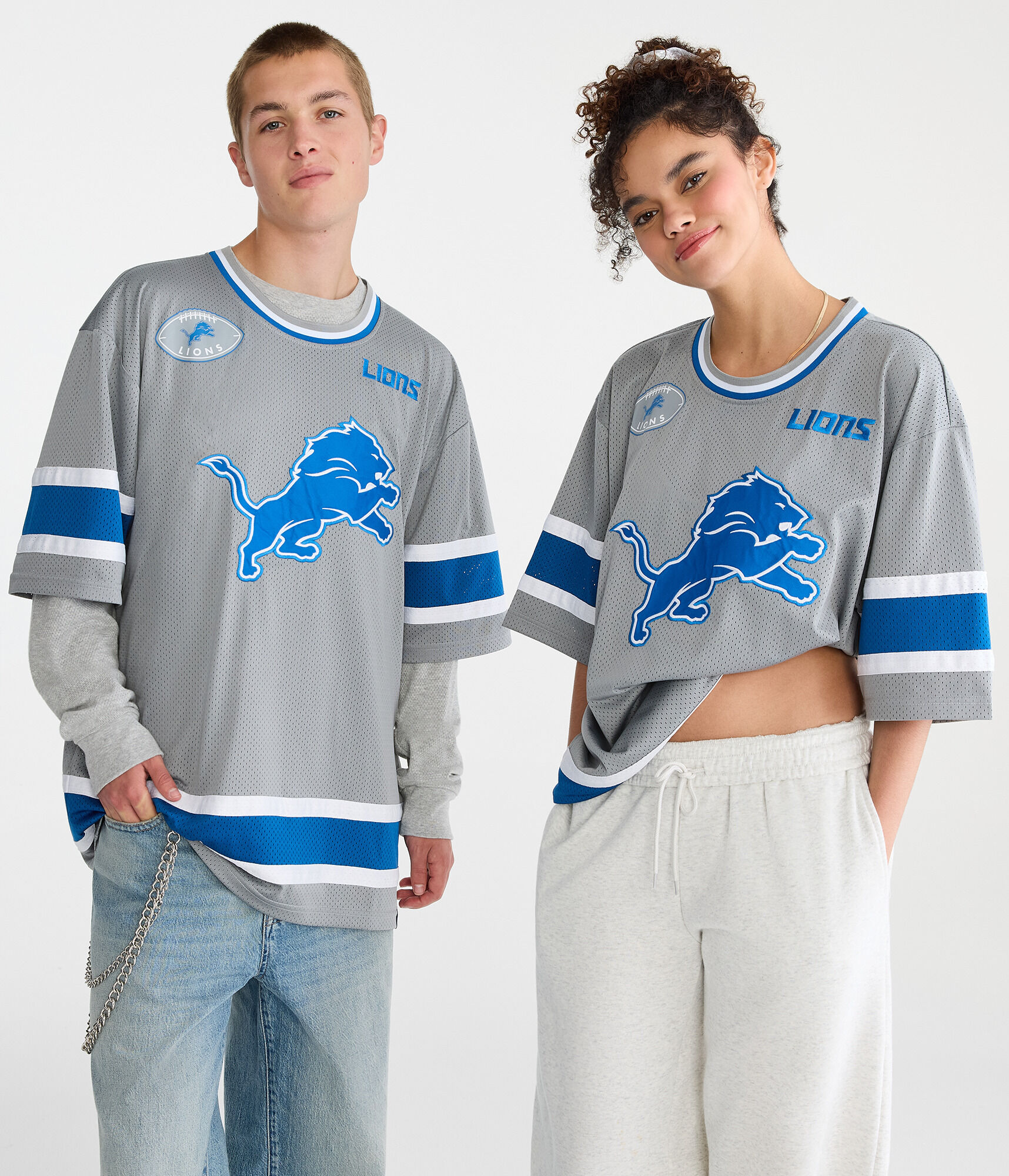 Detroit Lions Football Mesh Top