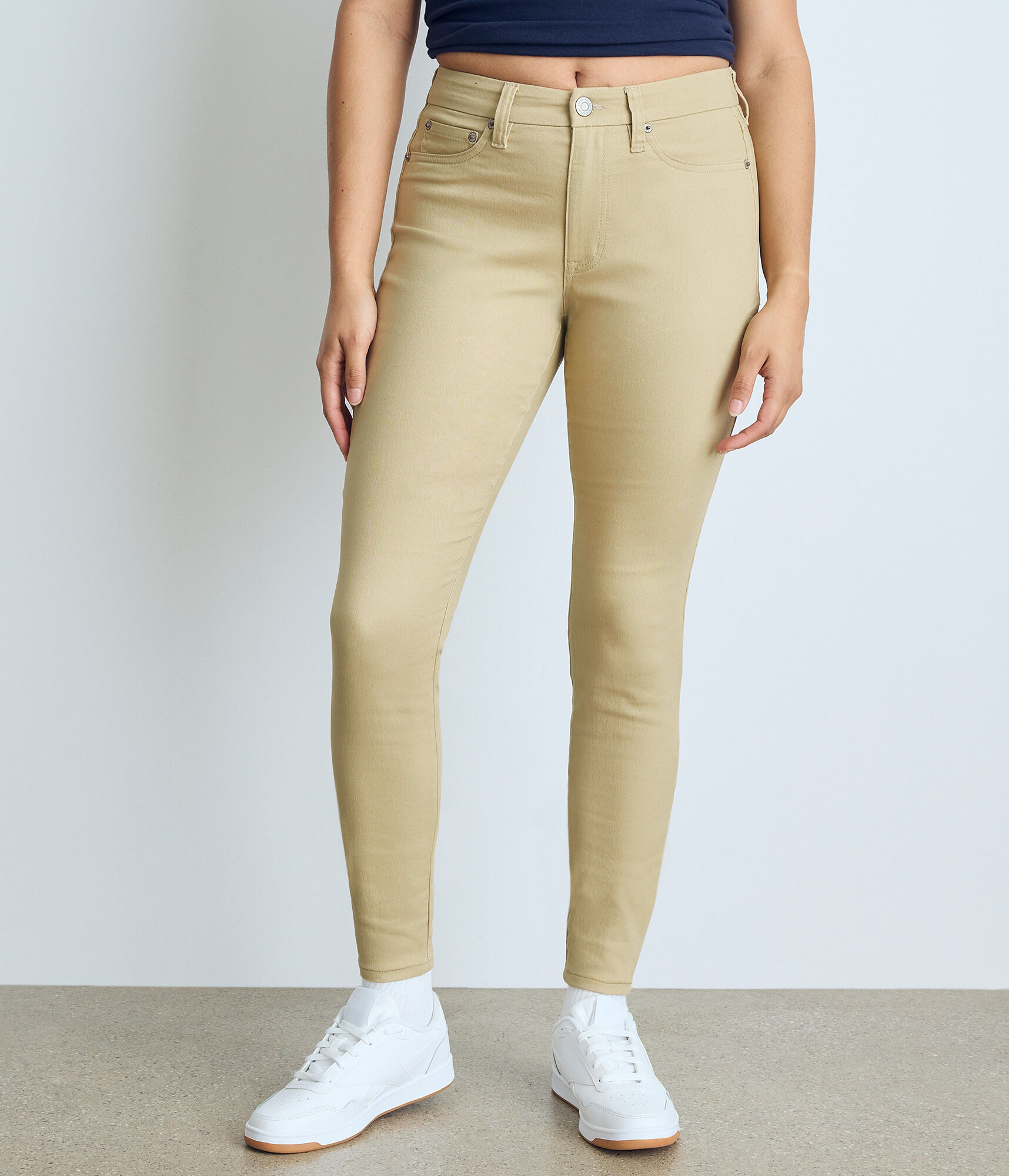High rise uniform pants clearance
