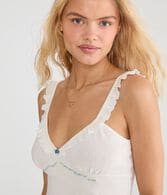 Ruffle Pointelle Sleep Cami