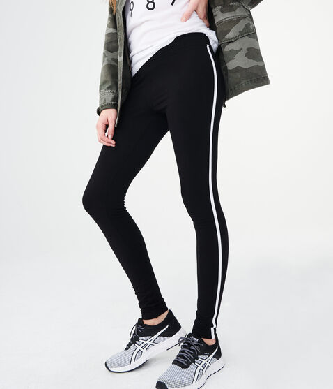 High-Waisted Side-Stripe Leggings High-Waisted Side-Stripe Leggings