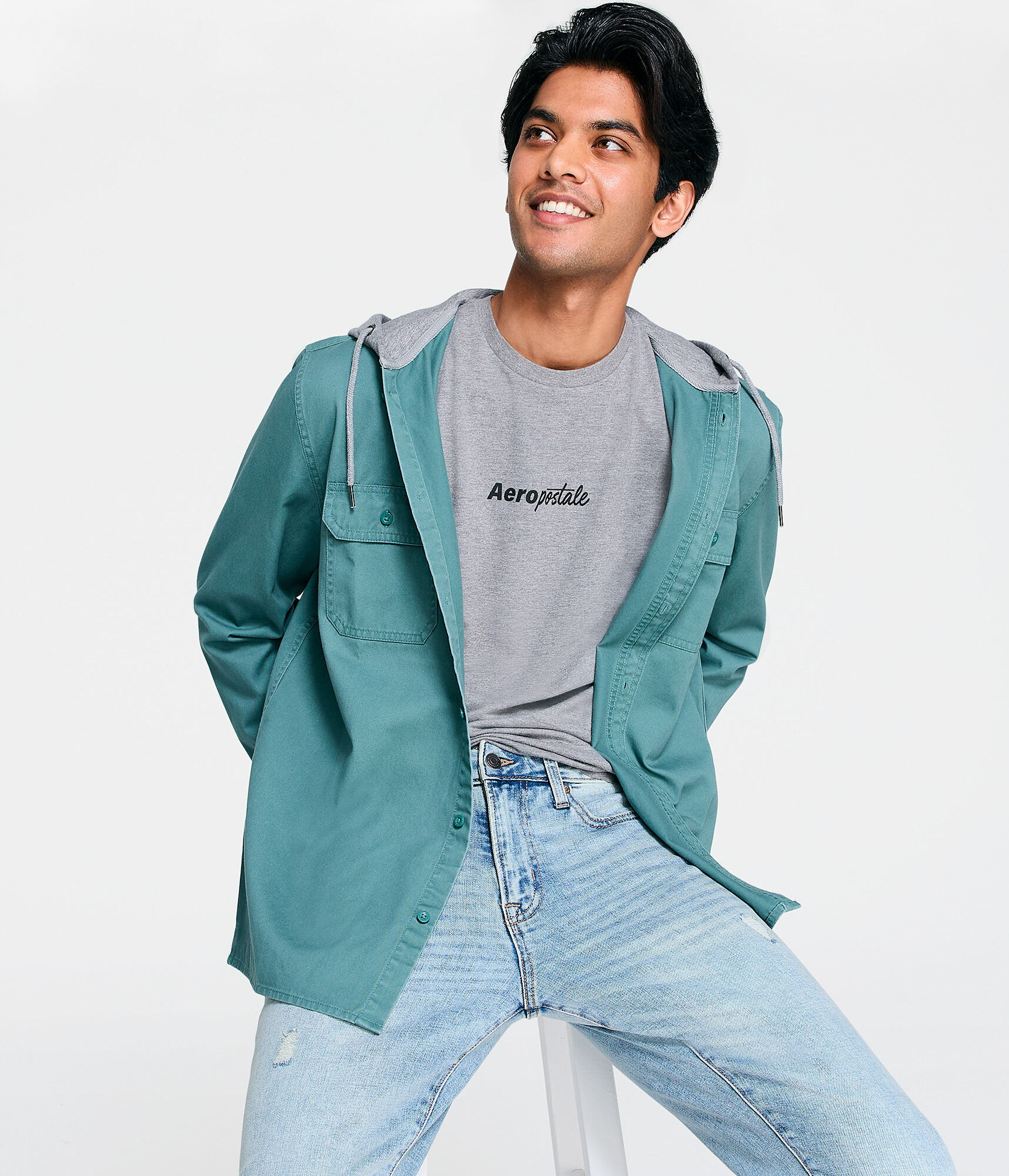 Aeropostale Rose Graphic Tee