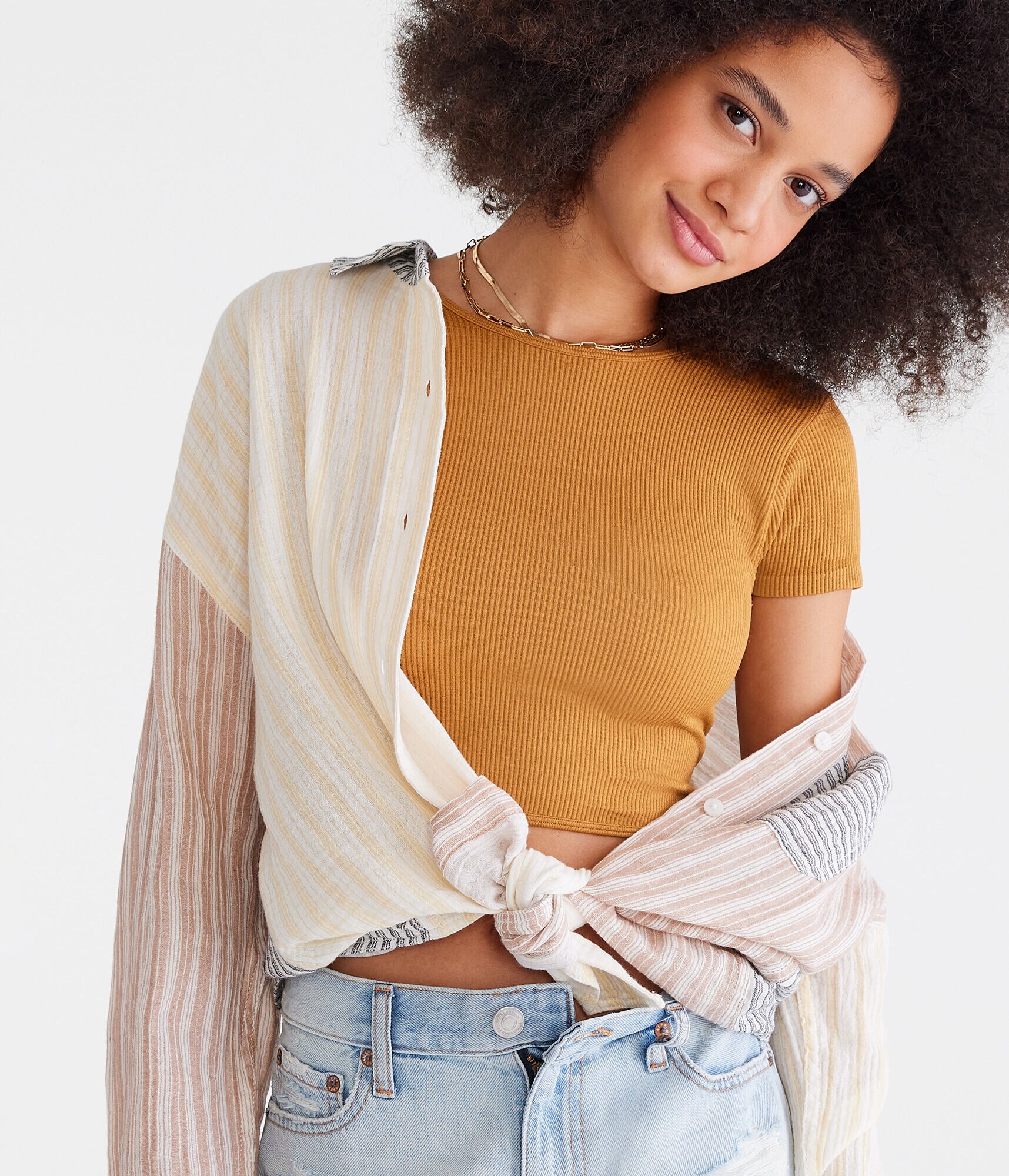 Wear 2 Ways Seamless Knotted Crop Top