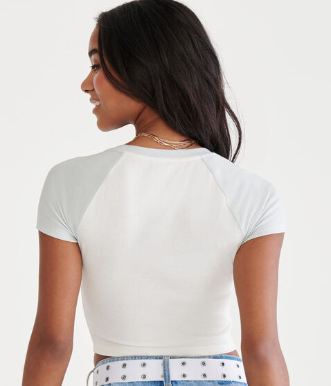 Coca-Cola® by Aéropostale Retro Coke Raglan Baby Tee