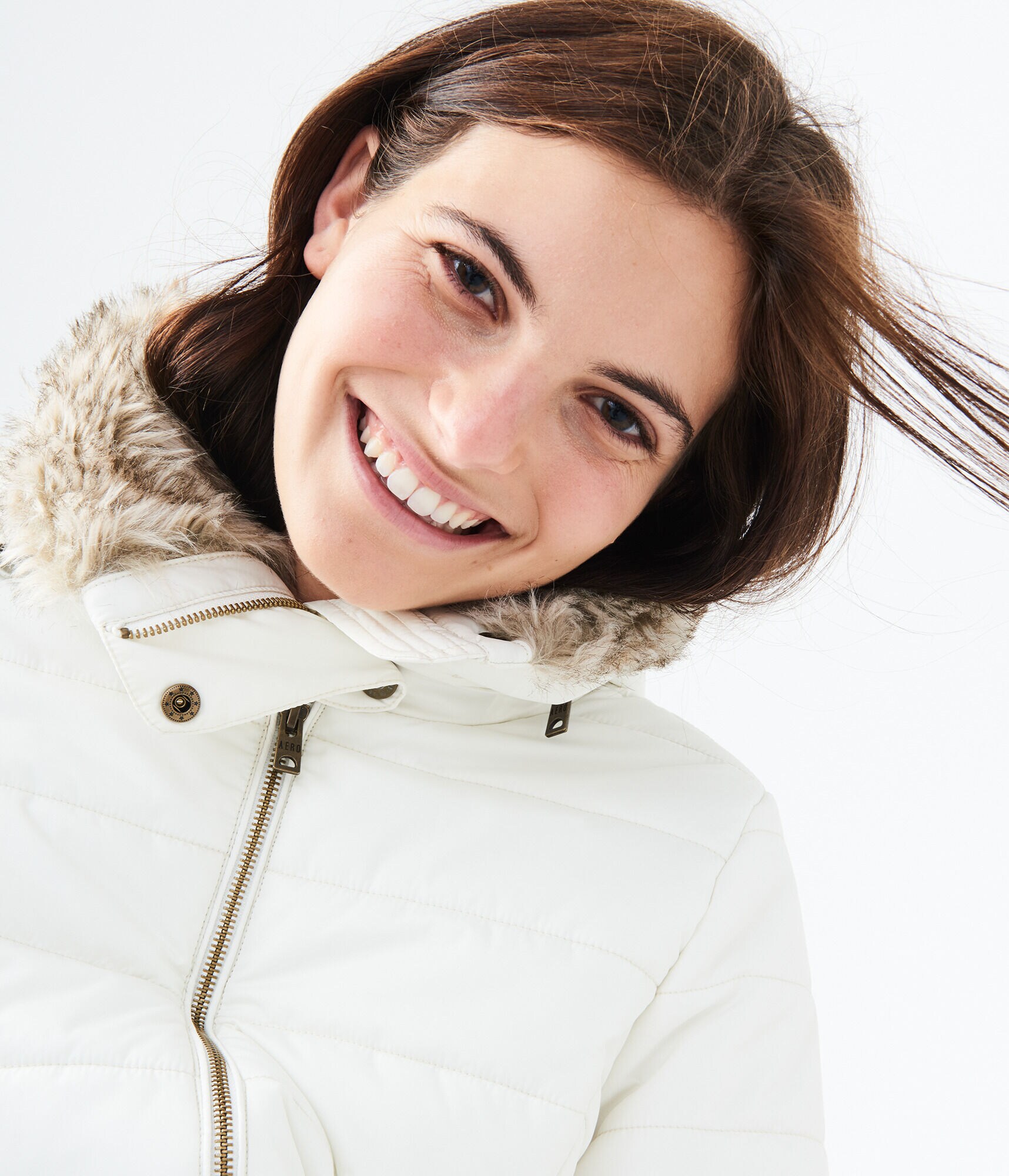 Final Sale -Solid Hooded Puffer Jacket