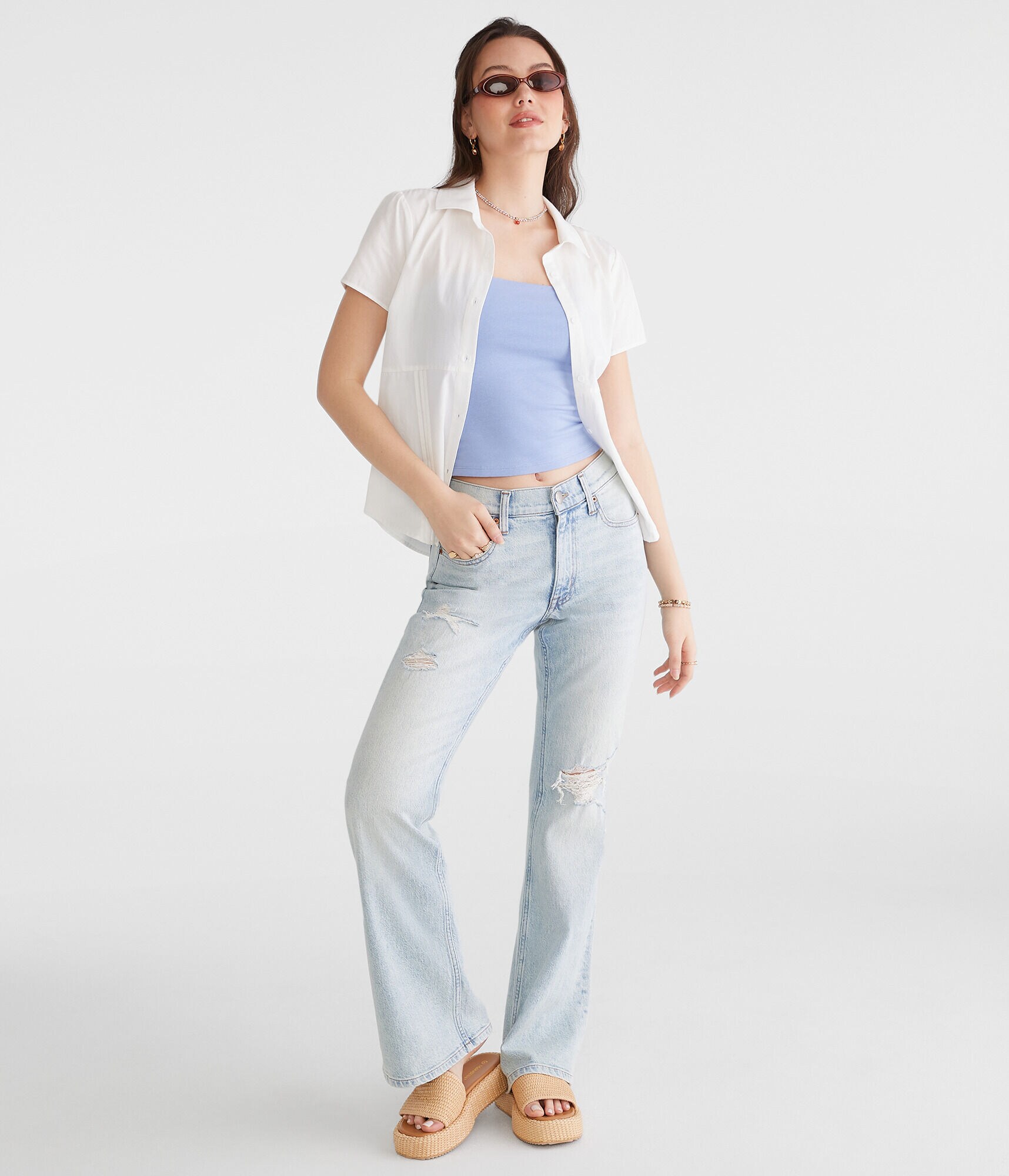 Flare High-Waisted Jean