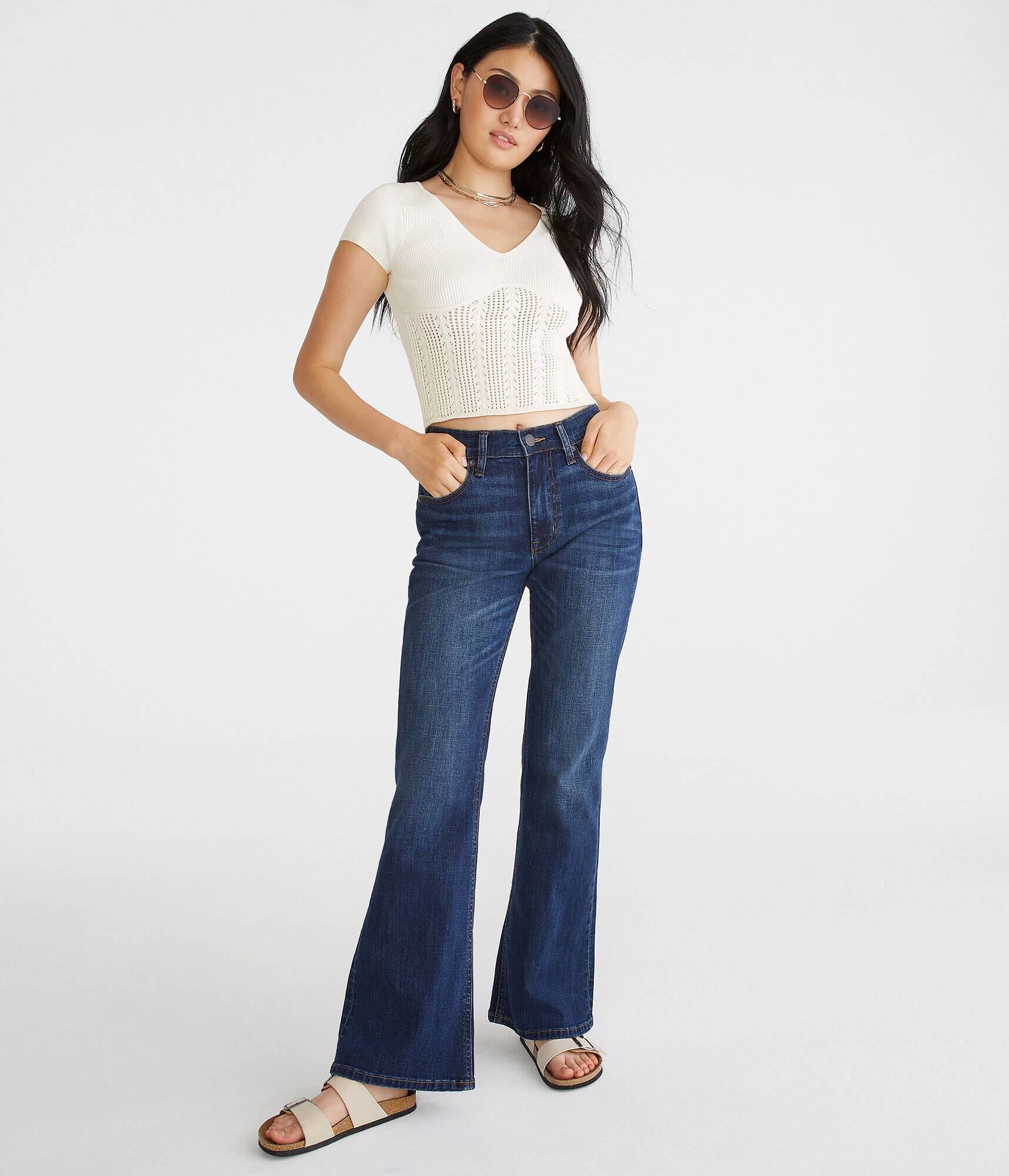 Flare High-Waisted Jean