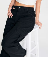 Mid-Rise Straight Cargo Pants