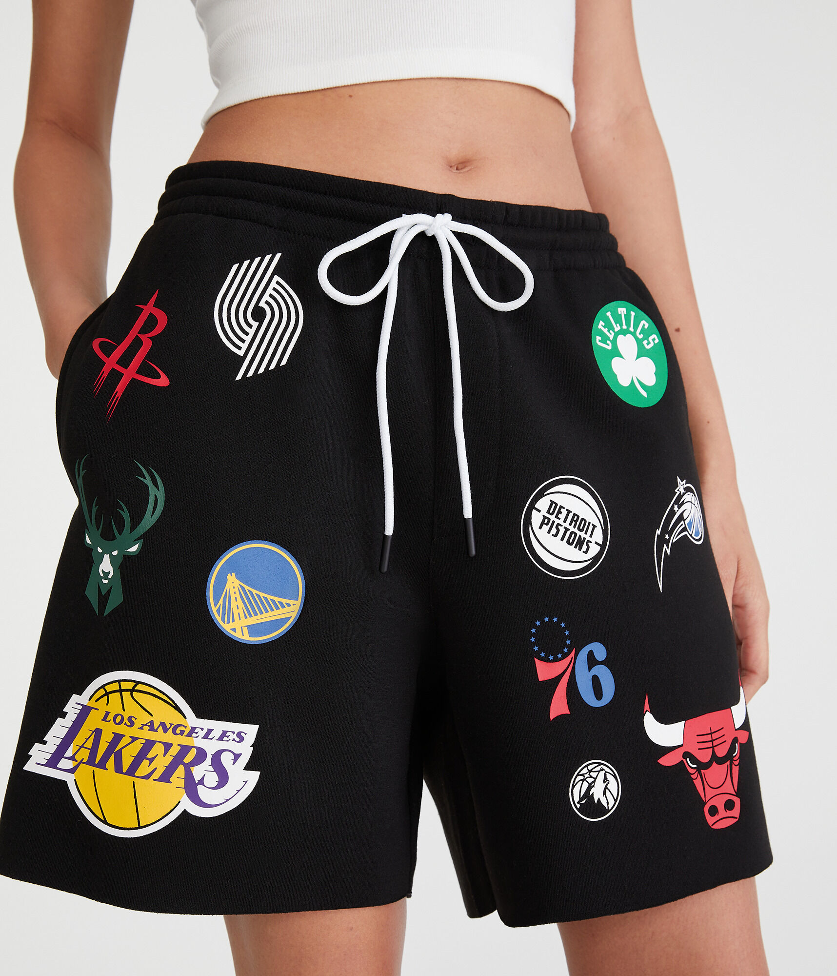 NBA Team Logos Fleece Shorts 6