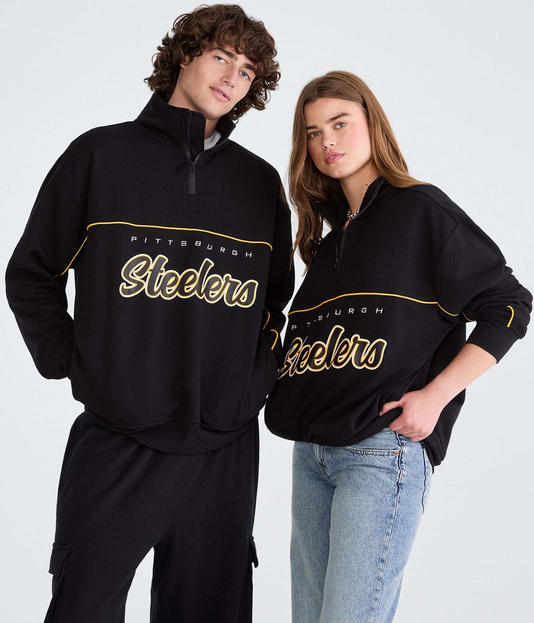 Pittsburgh Steelers Quarter-Zip Sweatshirt