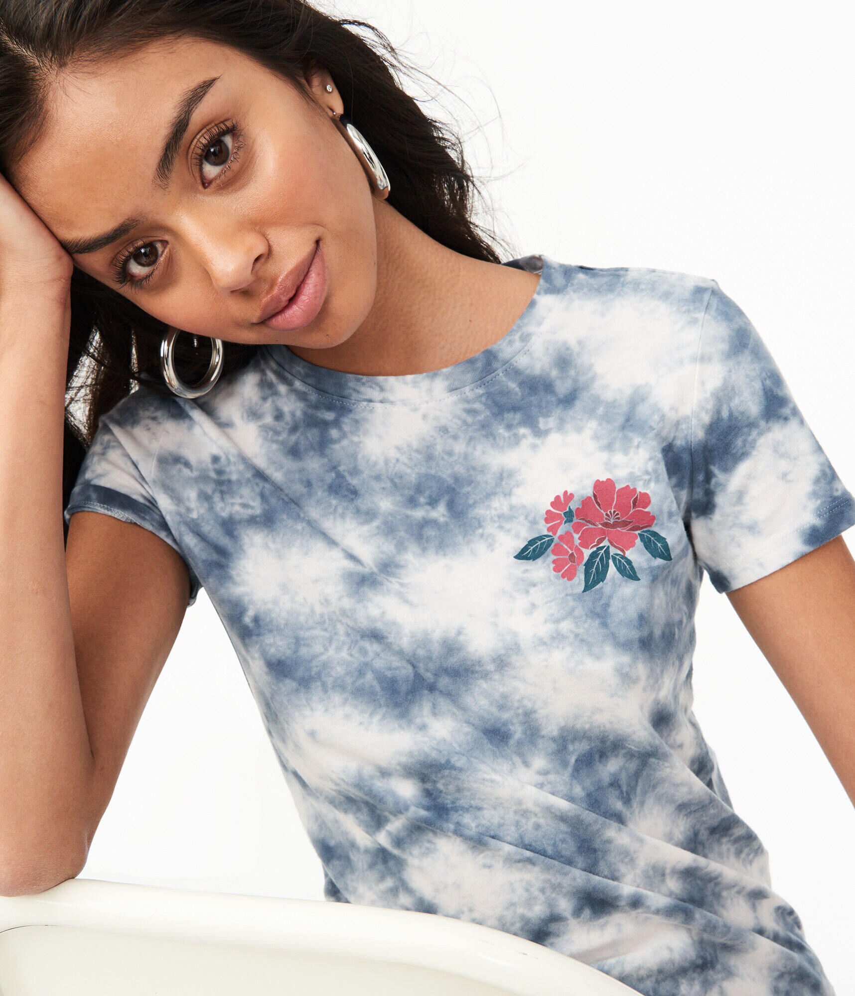 Free State Flower Tie-Dye Graphic Tee