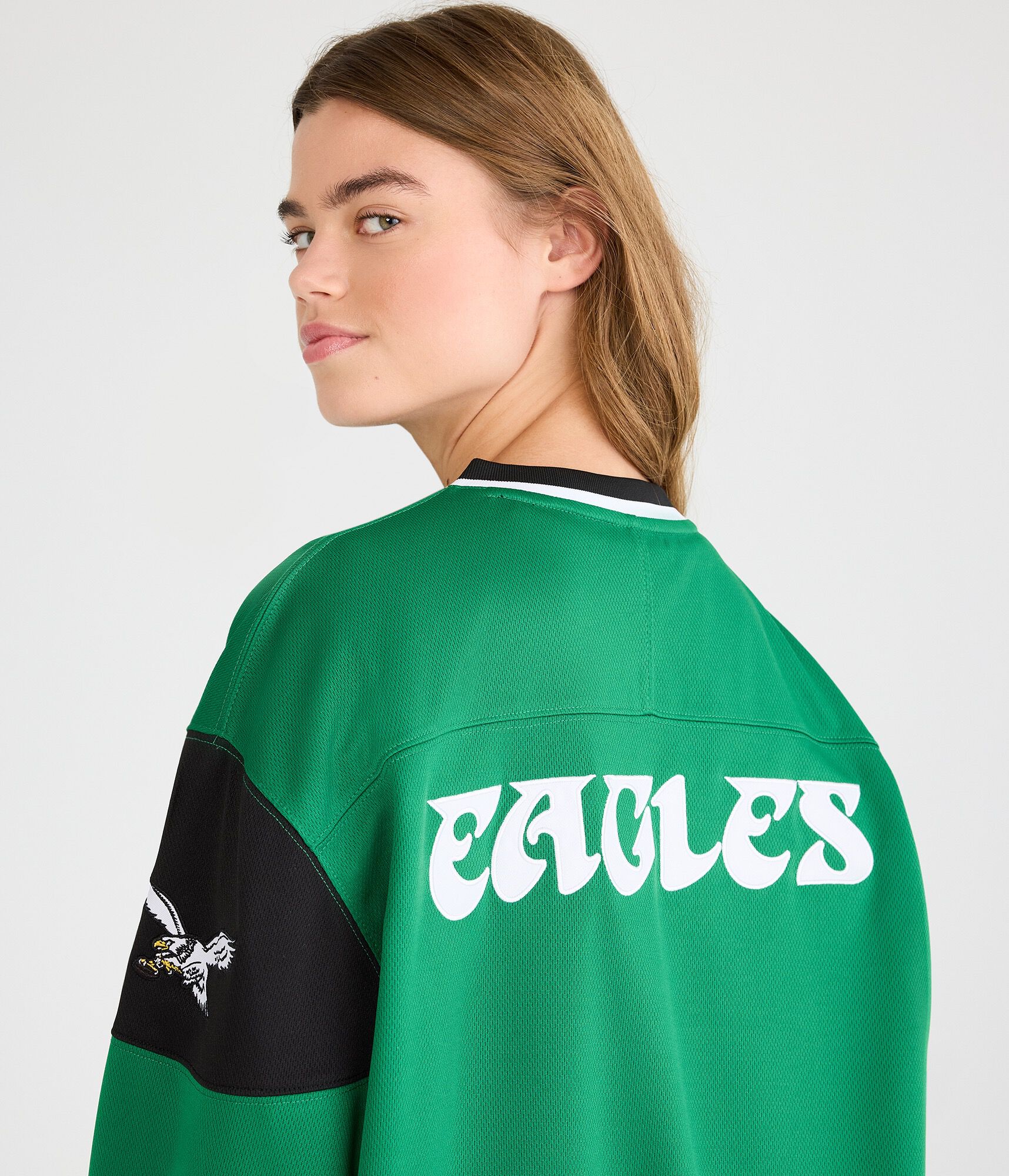 Long Sleeve Philadelphia Eagles V-Neck Top