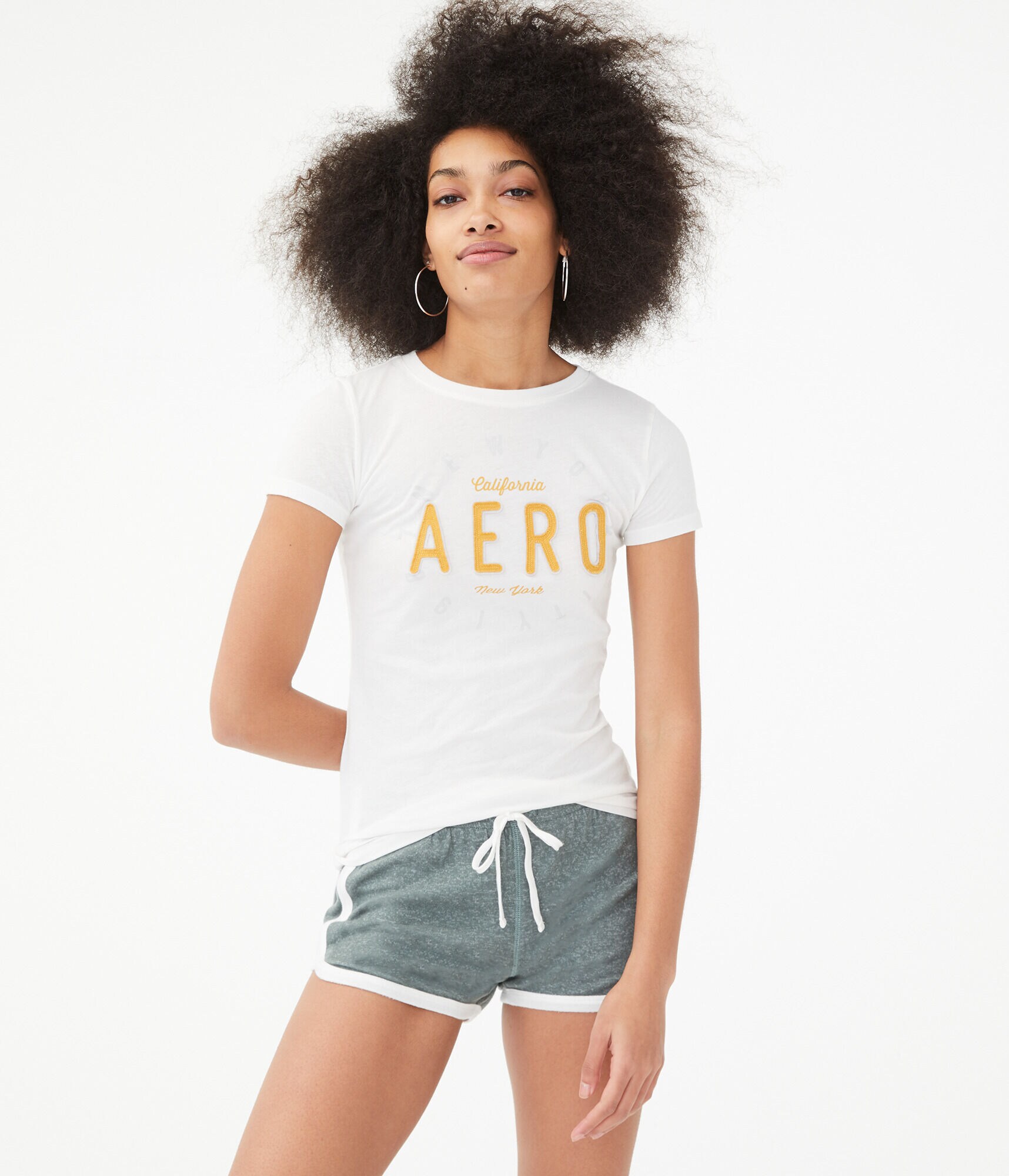 Cali Aero New York Appliqu&eacute; Graphic Tee