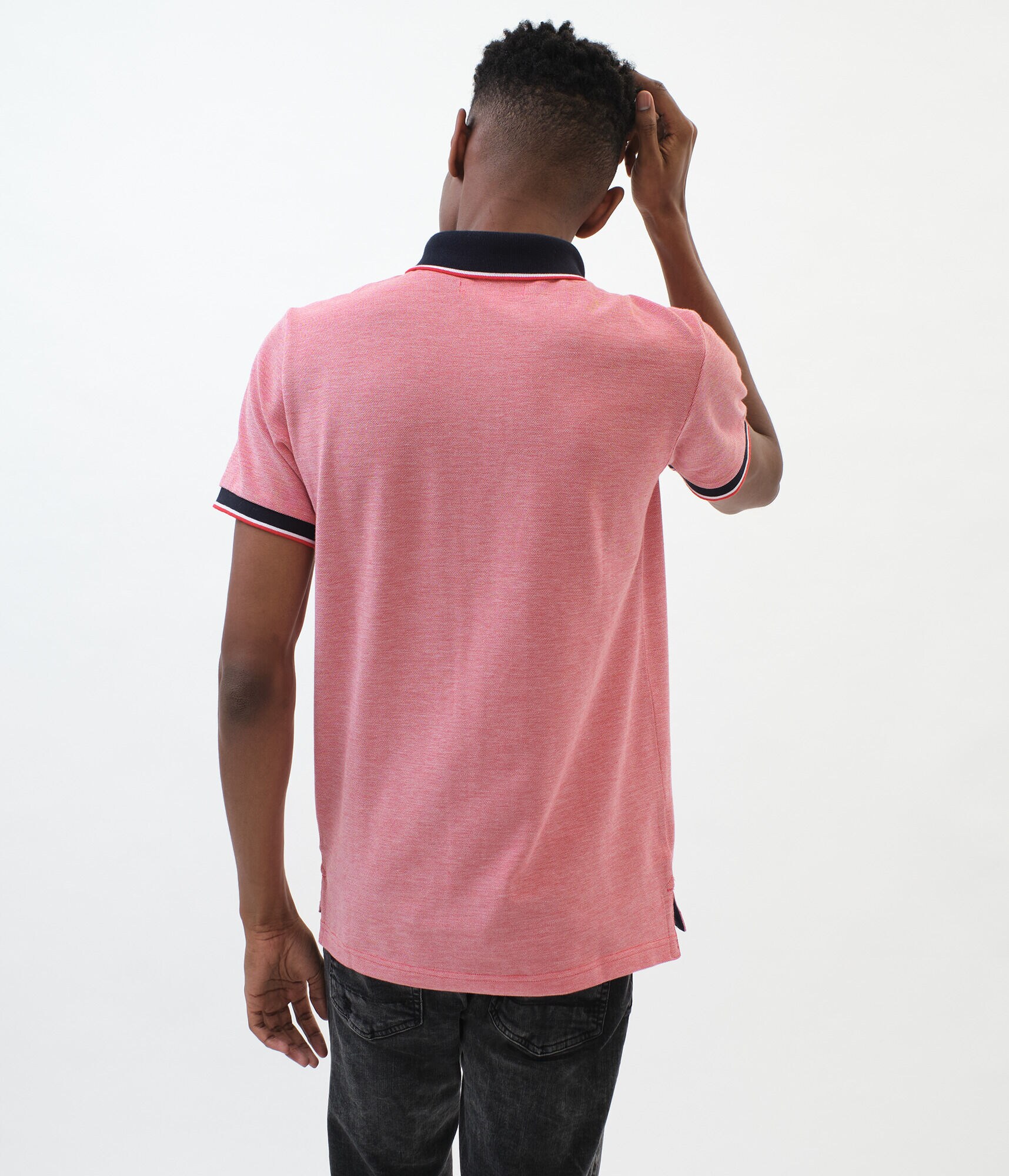 Contrast Tipped Piqu&eacute; Polo