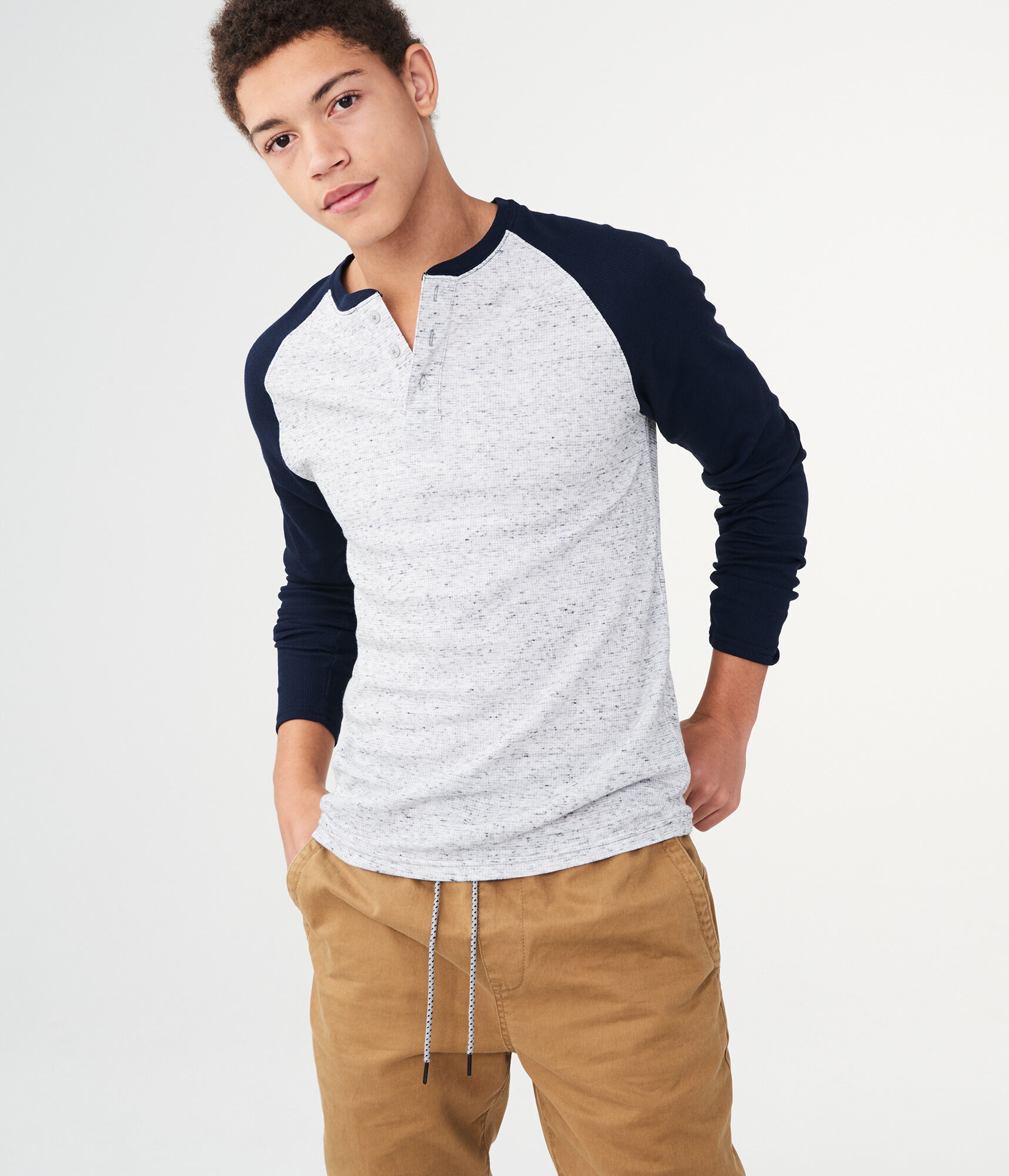 Long Sleeve Thermal Henley